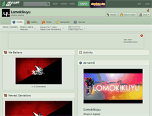 Tablet Screenshot of lomokikuyu.deviantart.com