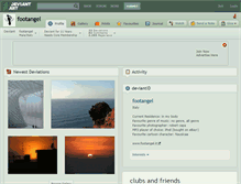 Tablet Screenshot of footangel.deviantart.com