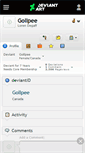 Mobile Screenshot of gollpee.deviantart.com