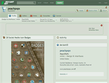 Tablet Screenshot of peachpops.deviantart.com