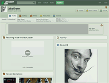 Tablet Screenshot of jakegreen.deviantart.com
