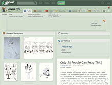 Tablet Screenshot of jayda-nyx.deviantart.com