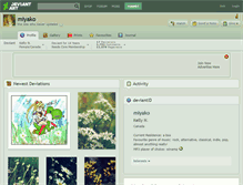 Tablet Screenshot of miyako.deviantart.com