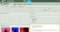 Desktop Screenshot of anime-ipod.deviantart.com