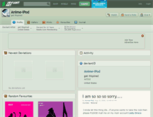 Tablet Screenshot of anime-ipod.deviantart.com