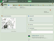 Tablet Screenshot of covu.deviantart.com