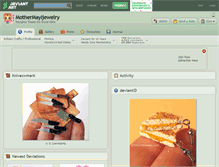 Tablet Screenshot of mothermayijewelry.deviantart.com