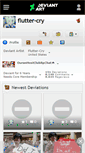 Mobile Screenshot of flutter-cry.deviantart.com