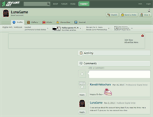 Tablet Screenshot of lunagame.deviantart.com