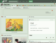 Tablet Screenshot of darci-san.deviantart.com