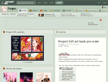 Tablet Screenshot of fuugen.deviantart.com