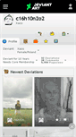 Mobile Screenshot of c16h10n2o2.deviantart.com