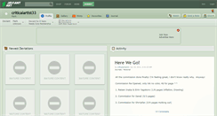 Desktop Screenshot of criticalartist33.deviantart.com