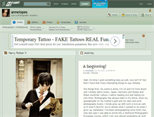 Tablet Screenshot of annelopes.deviantart.com