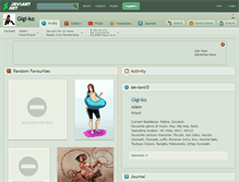Tablet Screenshot of gigi-ko.deviantart.com