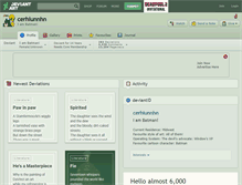 Tablet Screenshot of cerhiunnhn.deviantart.com