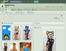 Tablet Screenshot of bandit-the-fox.deviantart.com
