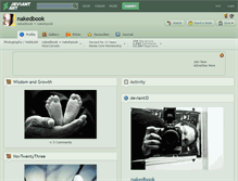 Tablet Screenshot of nakedbook.deviantart.com