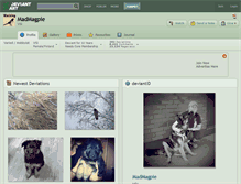 Tablet Screenshot of madmagpie.deviantart.com