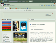 Tablet Screenshot of kanonarts.deviantart.com