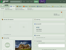 Tablet Screenshot of m3sc.deviantart.com