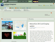 Tablet Screenshot of lostheart-emtpysoul.deviantart.com