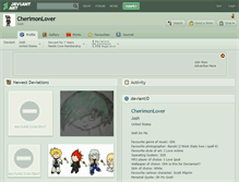 Tablet Screenshot of cherimonlover.deviantart.com