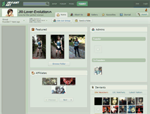 Tablet Screenshot of jill-lover-evolution.deviantart.com