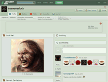 Tablet Screenshot of insanewarlock.deviantart.com