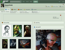 Tablet Screenshot of grazychrist.deviantart.com