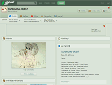 Tablet Screenshot of kuronuma-chan7.deviantart.com