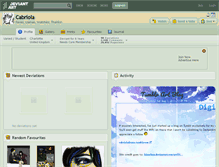 Tablet Screenshot of cabriola.deviantart.com