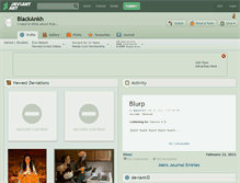 Tablet Screenshot of blackankh.deviantart.com