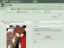 Tablet Screenshot of iam-hungry.deviantart.com