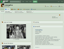 Tablet Screenshot of matangdiwa.deviantart.com