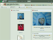 Tablet Screenshot of lady-gaga-fan-club.deviantart.com