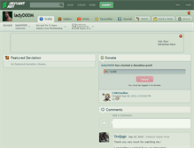 Tablet Screenshot of ladyd00m.deviantart.com
