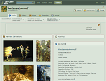 Tablet Screenshot of kentameadowwolf.deviantart.com