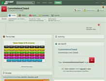 Tablet Screenshot of commissionsclosed.deviantart.com