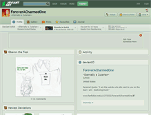 Tablet Screenshot of foreveracharmedone.deviantart.com