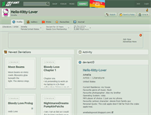 Tablet Screenshot of hello-kitty-lover.deviantart.com