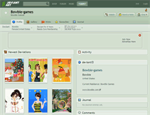 Tablet Screenshot of bowbie-games.deviantart.com
