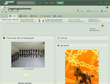 Tablet Screenshot of lingeringsentiments.deviantart.com