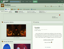 Tablet Screenshot of ponthion.deviantart.com