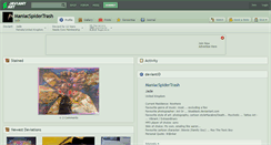 Desktop Screenshot of maniacspidertrash.deviantart.com