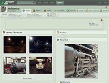 Tablet Screenshot of mollsmyre.deviantart.com