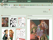 Tablet Screenshot of makoc.deviantart.com