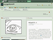 Tablet Screenshot of byukuganbeauty09.deviantart.com