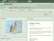Tablet Screenshot of anonymus1823.deviantart.com