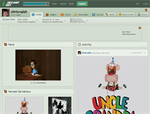 Tablet Screenshot of chriswalsh.deviantart.com